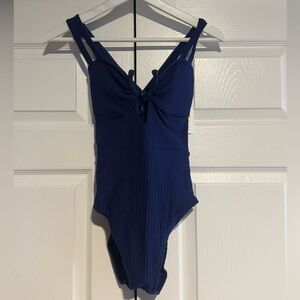 BECCA Navy Blue One Piece Swimsuit